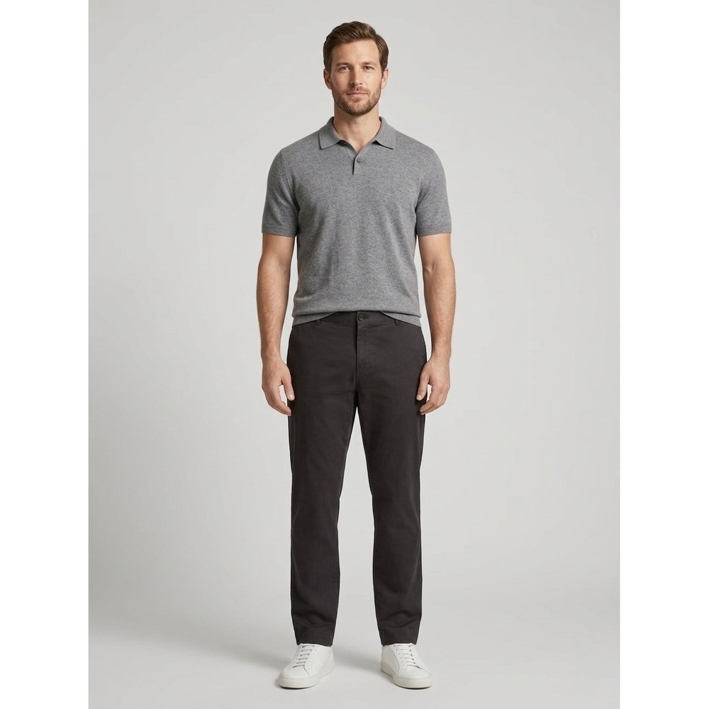 Vince Owen Charcoal Back Classic Fit Elastic Back Pants Mens Size XL